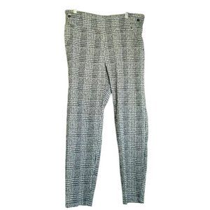 Soho Apparel Womens Black White Houndstooth Stretch Pants Size L Career‎ Work
